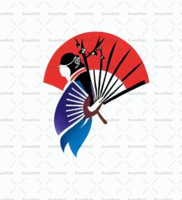 Abstrakter Geisha